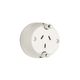 Clipsal 413F Single Socket Outlet 250vac 10A 3 Pin Fast Fixing Nails White Electric