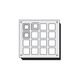 Clipsal 534P16 Switch Plate 16 Way Stainless Steel