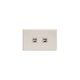 Clipsal 682HID Switch Plate 2 Gang Horizontal Mount With Id White