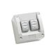 Clipsal WS226/2 Surface Switch 2 Gang 250vac 16A Ws Series M80 - Square