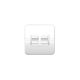 Clipsal WSW202 Surface Switch 2 Gang 1-way 250vac 20A Light Grey