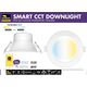 Brilliant Smart 9W LED Dimmable CCT Downlight Trilogy