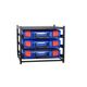 3 Small Drawer Frame Assembled c/w 3 Small PC Lid Cases- Blue