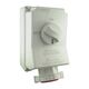 Combination Switched Socket Outlet Interlock 5 Pin 400V 63A IP67