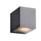 Square Fixed Down Wall Pillar Light Silver