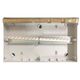 18 Way Switchboard Surface Mount Lockable Din Rail Double Row Copper Bus Bar - inside