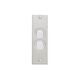 Clipsal B32A Flush Switch 2 Gang 250VAC 10A Metal Plate Range B Style Architrave Stainless Steel