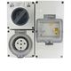 Industrial RCD Protected Combination Switched Socket Outlet 5 Pin 20A